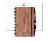 Woodgrain Notebook with Penport & Pen by Journalbooks®
