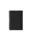 Notebook with Graph Paper, Black Journal, JournalBooks®, Wirebound Journal